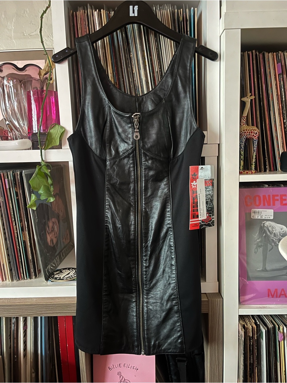 Vintage First Genuine Leather Dress size S NWT